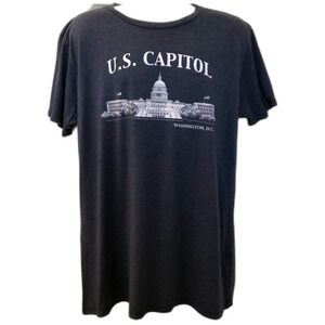 U.S. Capitol Washington D.C. Blue Men's Unisex Graphic T-Shirt XXL